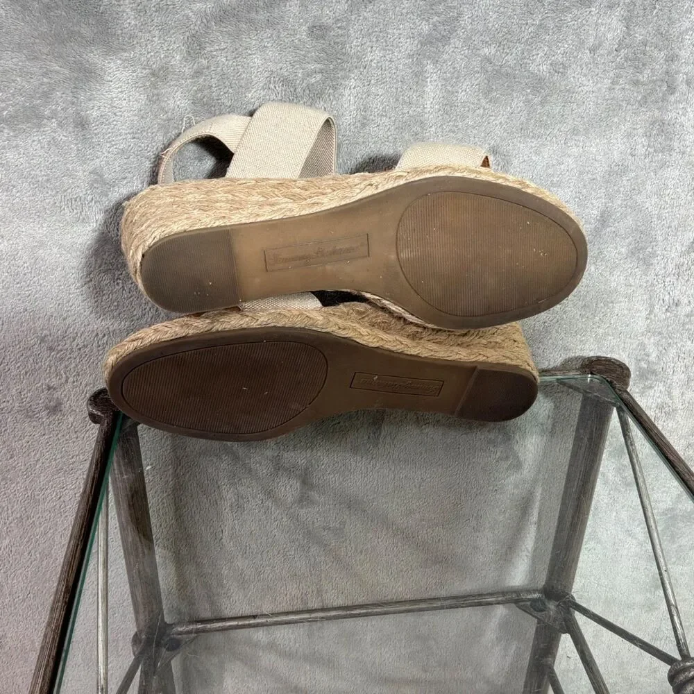 Tommy Bahama Shoes Women's Size 9Beige Sakura Espadrille Wedge Sandals Slingback